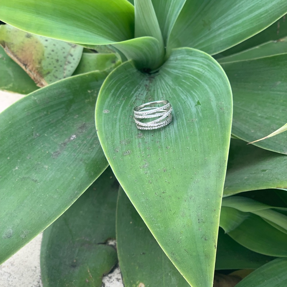 Silver layered ring - Picture 3 of 8